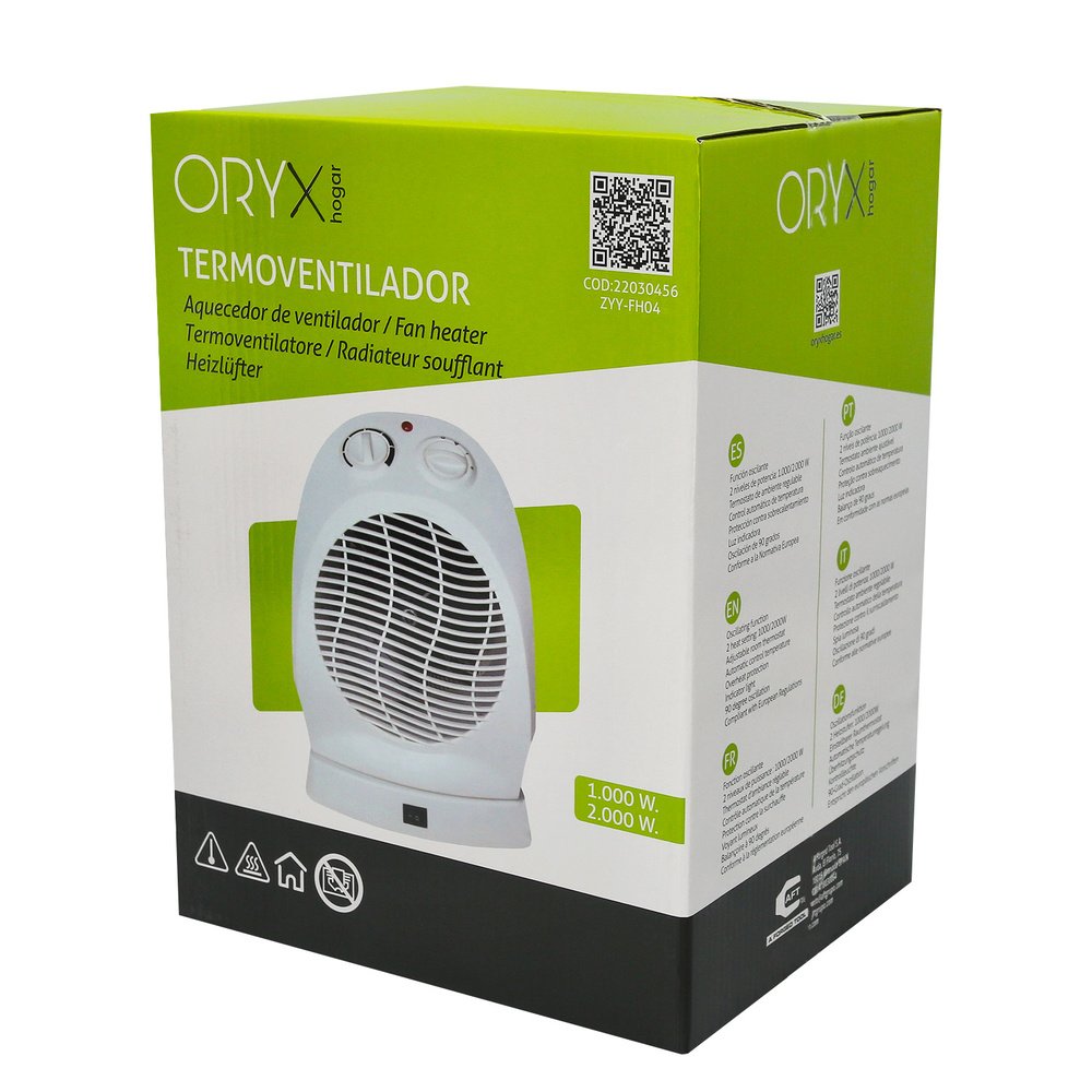 Termoventilador Oscilante 1000 / 2000w - Imagen 5